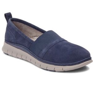 Vionic Kristi Suede Blue Slip-On Orthopedic Sneakers Size 5
